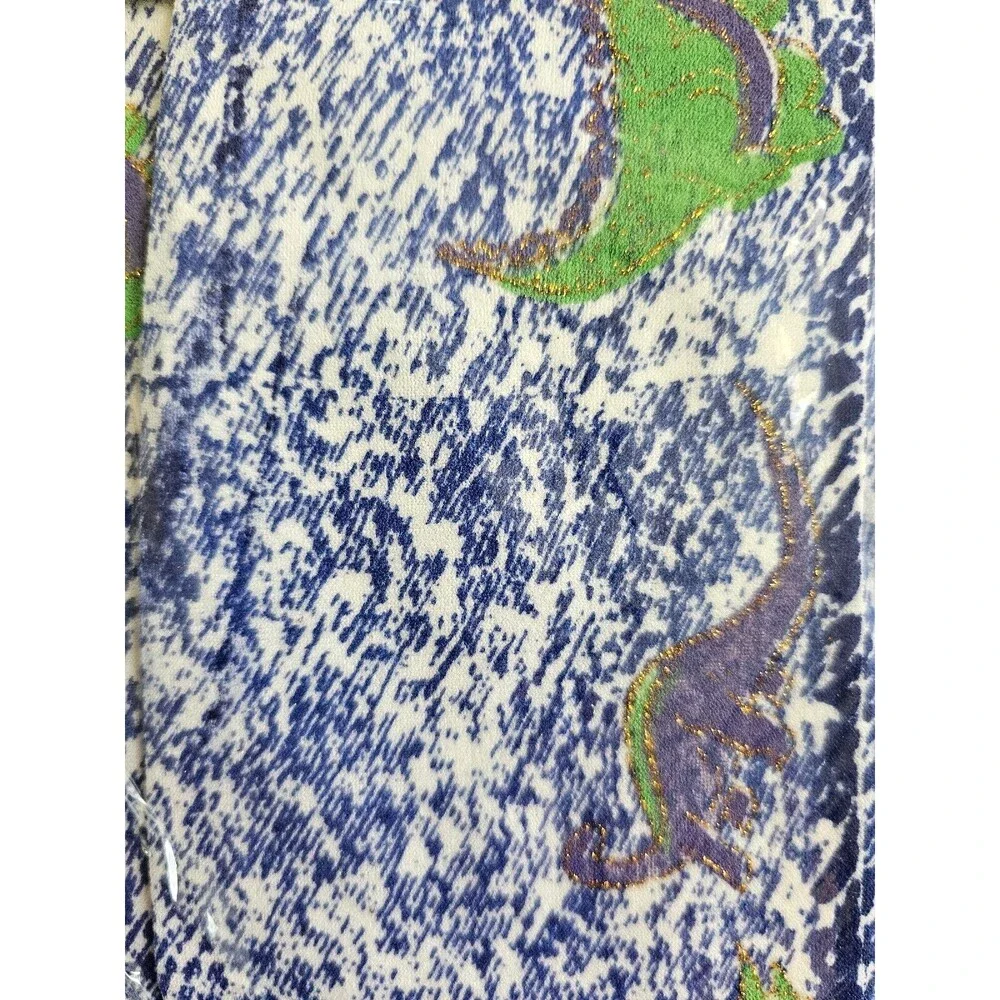 Unnex Fashion Jean Tights Girls Size Large 7-10 Novelty Dinosaur Print 90s Y2K